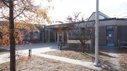 Visitor Center at Jamaica Bay Wildlife Refuge on an autumn day.