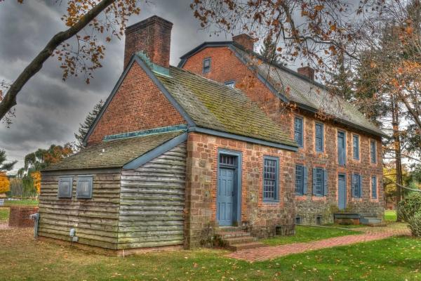 Dey Mansion with overcast sky