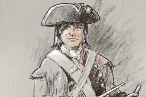 Depiction of Stephen Tainter by Dale Watson