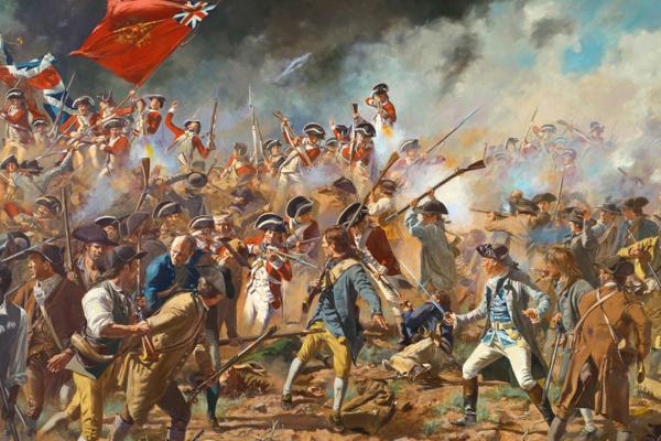 Battle of Bunker Hill depicted by Don Troiani