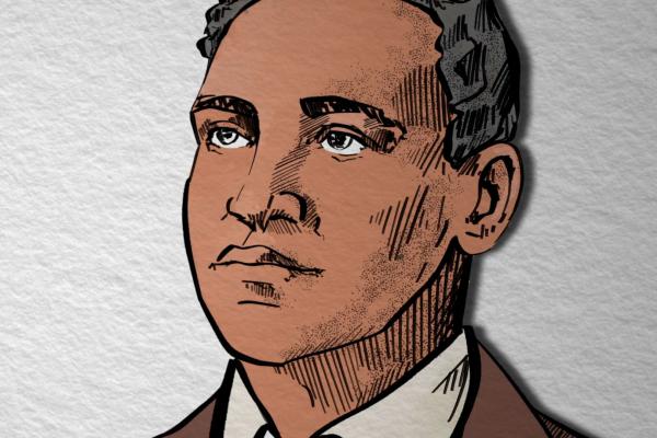 An illustration of Crispus Attucks